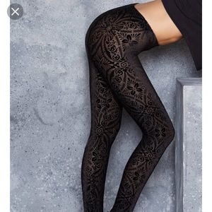 Blackmilk Burnout Velvet Leggings